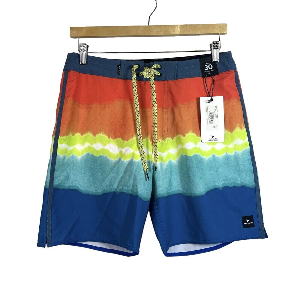 Rip Curl Mens Mirage Sunrise Stretch Boardshorts Beach Vacation NWT Size 30